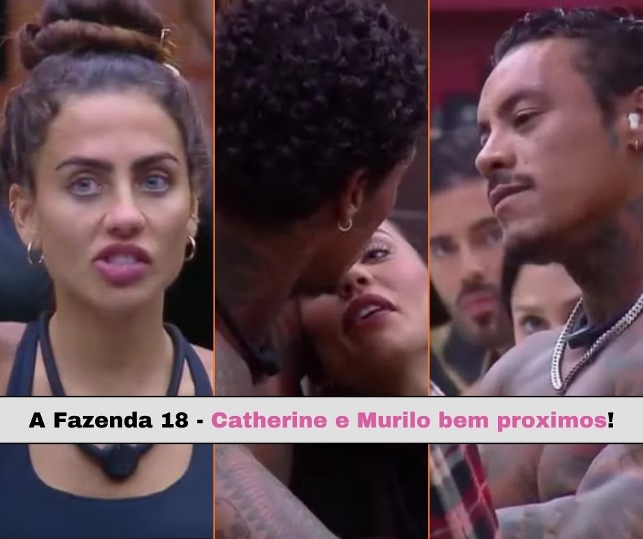 Catherine Bascoy e Murilo Dias durante A Fazenda 18